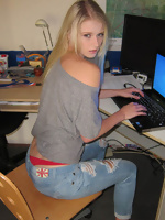 Blond GF Playing With Herself